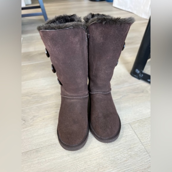 Ugg Bailey Button Tall boots Chocolate brown size 6 wide - Picture 10 of 15